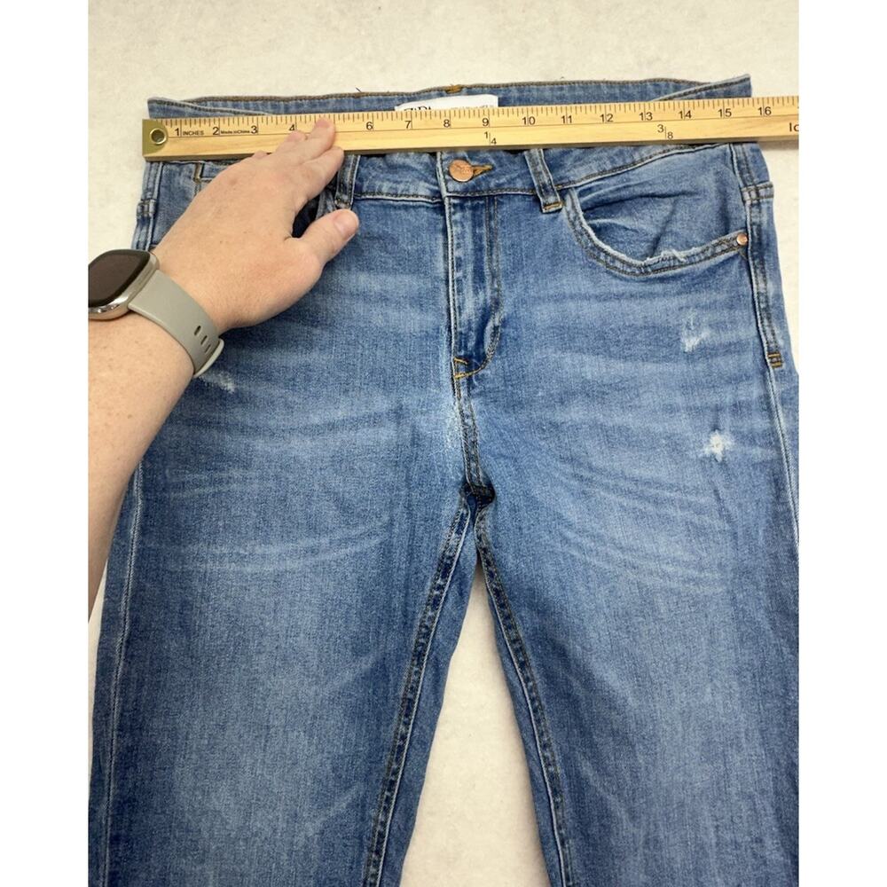 Zara Jeans Women Size 10 Z1975 Distressed Denim Mid Rise Skinny - Picture 2 of 9
